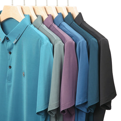 Men's Summer Short Sleeve Polo Shirt - Quick Dry Workwear